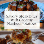 Steak Bites with Mashed Potatoes Recipe