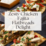 Chicken Fajita Flatbreads Recipe