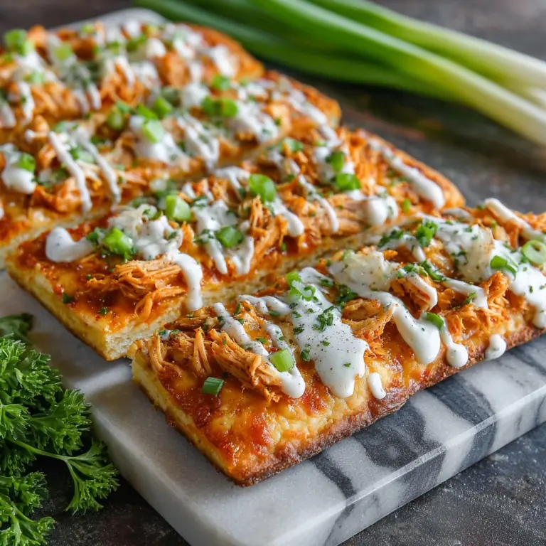 Buffalo Chicken Flatbread Recipe