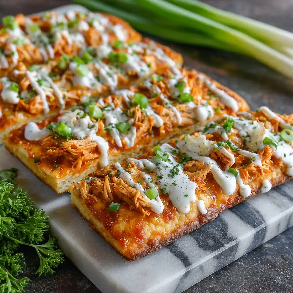 Buffalo Chicken Flatbread Recipe - Recipe Image