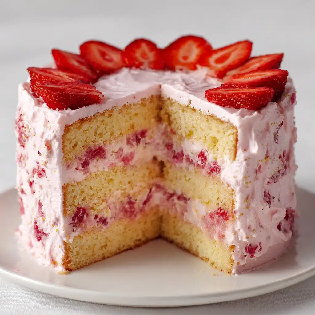 Fresh Strawberry Cake Recipe - Recipe Image