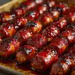 Sweet and Spicy Baked Hot Dog Burnt Ends Recipe