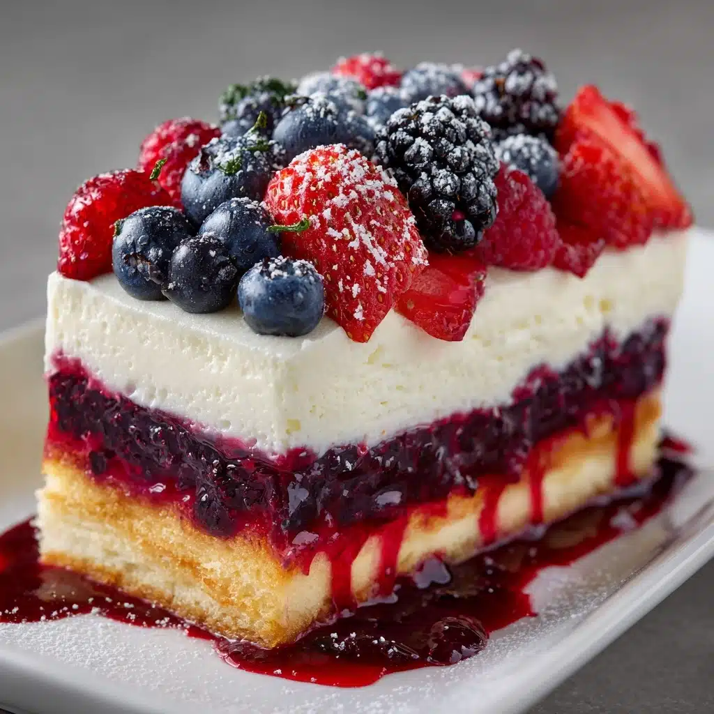 No Bake Summer Berry Lasagna Recipe - Recipe Image