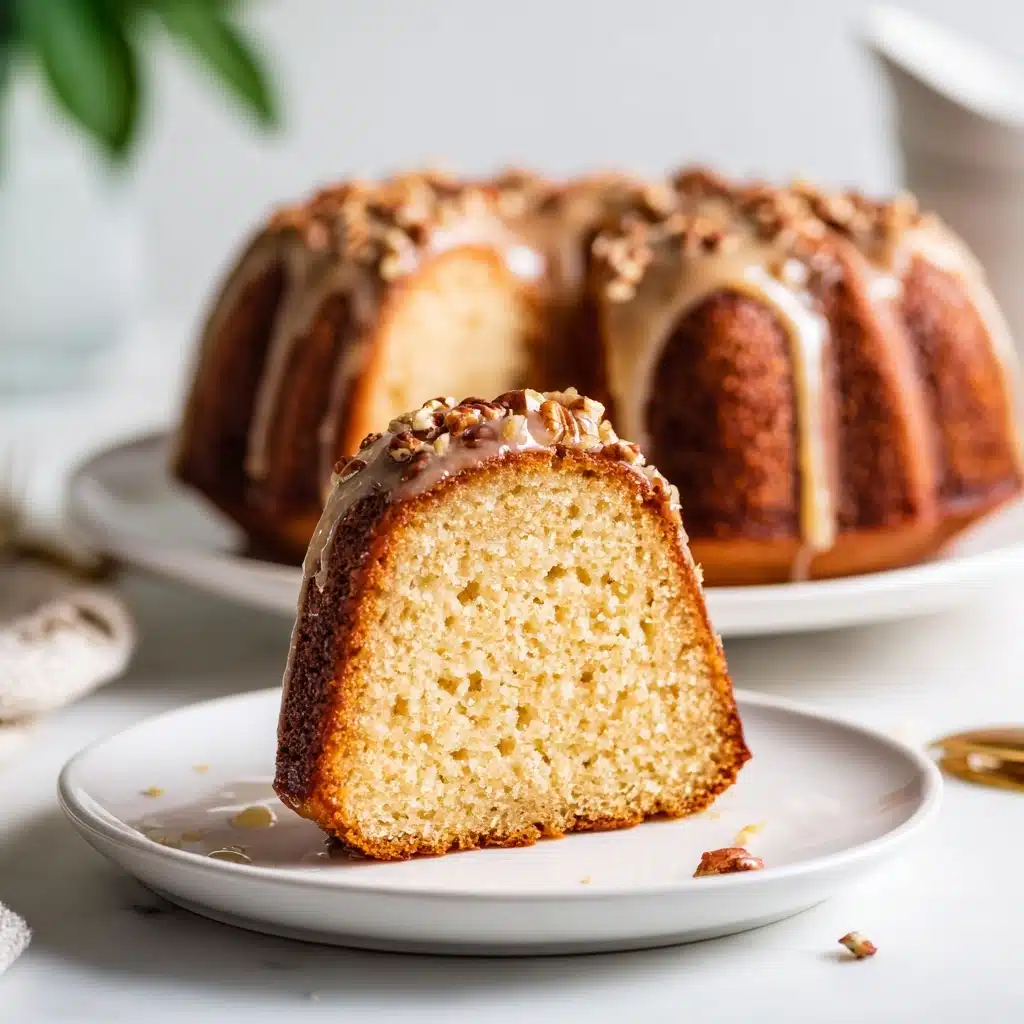 Southern Sweet Potato Pound Cake (Pecan Praline Glaze) Recipe - Recipe Image