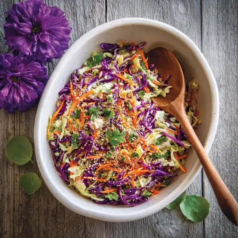 Easy Crunchy Asian Slaw (w/ BEST Asian Dressing!) Recipe