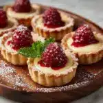 Vanilla Cream Tarts with Fresh Raspberries Recipe