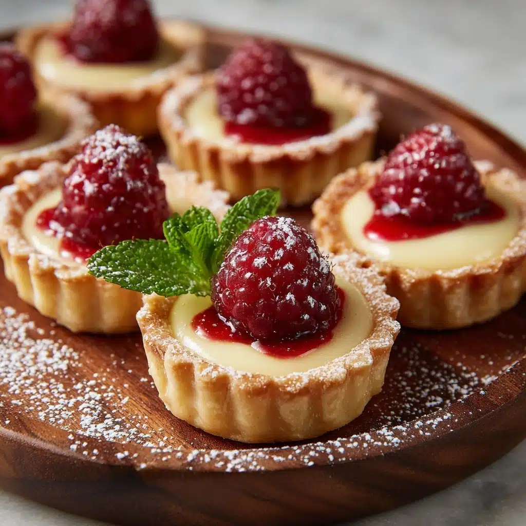 Vanilla Cream Tarts with Fresh Raspberries Recipe