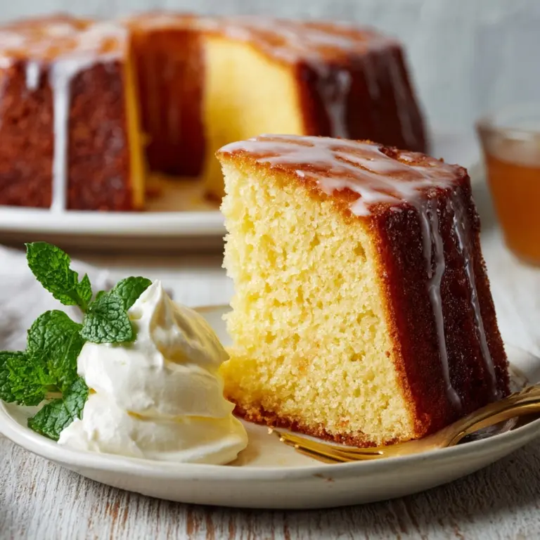 Lemon Sour Cream Pound Cake Recipe