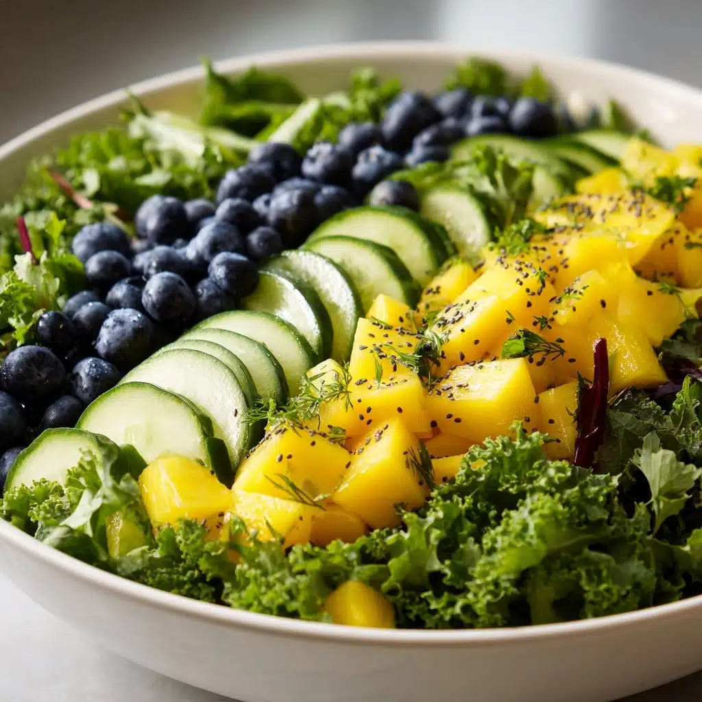 Mango Cucumber Salad with Blueberries and Avocado Recipe - Recipe Image