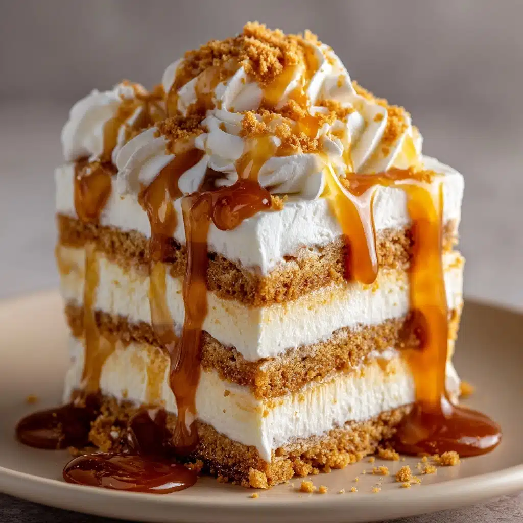 Ritz Cracker Salted Caramel Icebox Cake Recipe - Recipe Image
