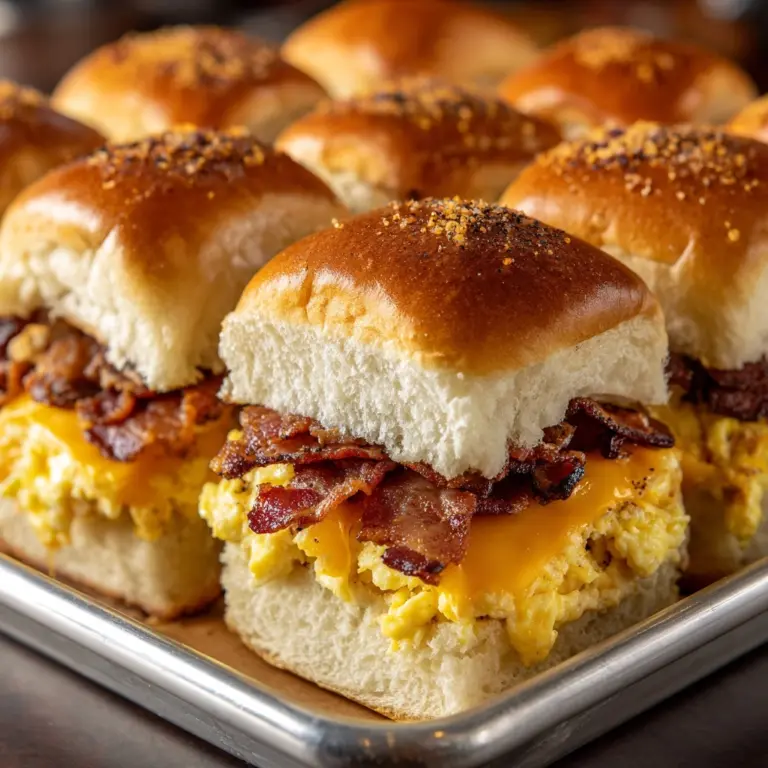 Crack Breakfast Sliders (Bacon Egg & Cheese) Recipe