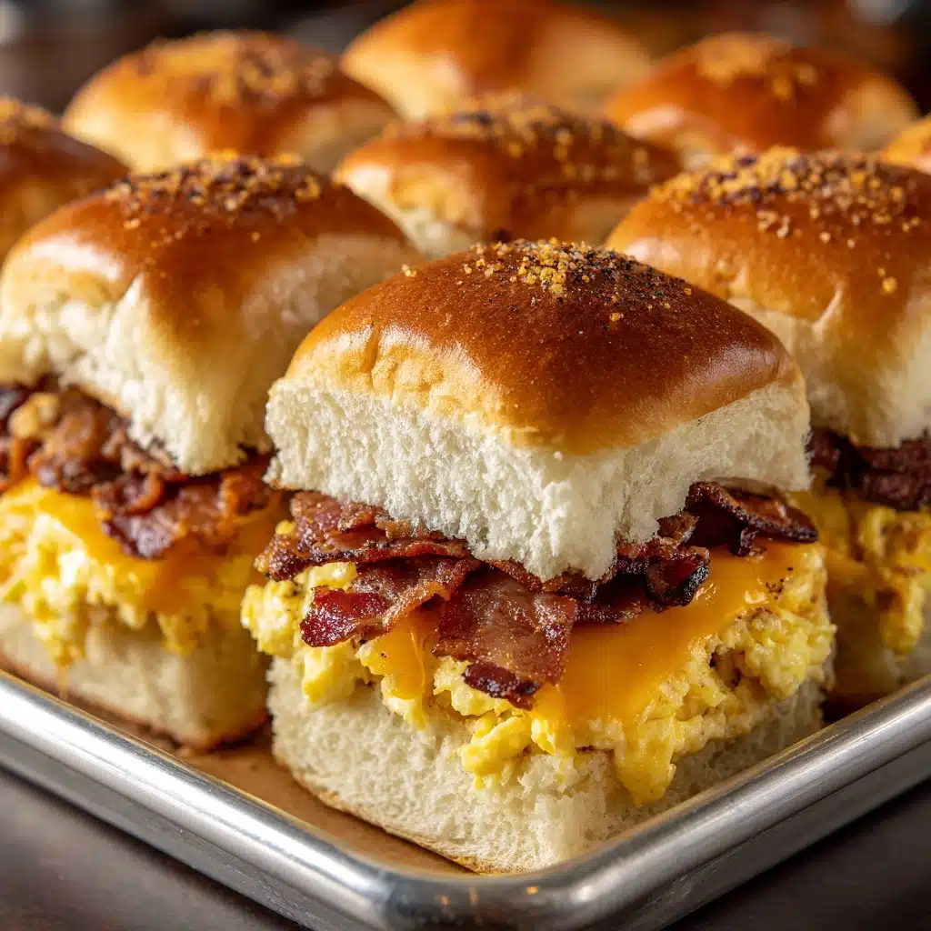 Crack Breakfast Sliders (Bacon Egg & Cheese) Recipe - Recipe Image