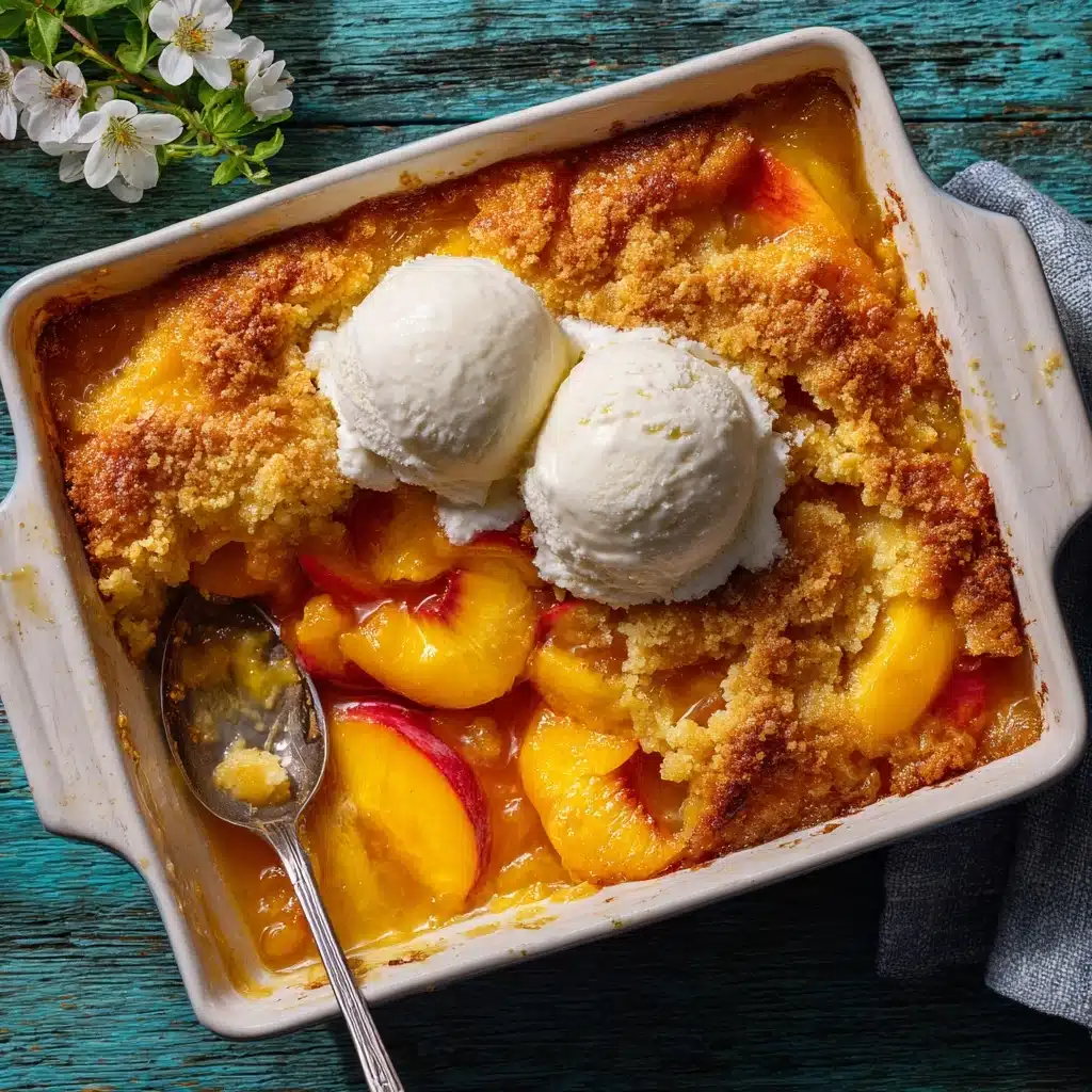 Old School Easy Brown Sugar Peach Cobbler Recipe - Recipe Image