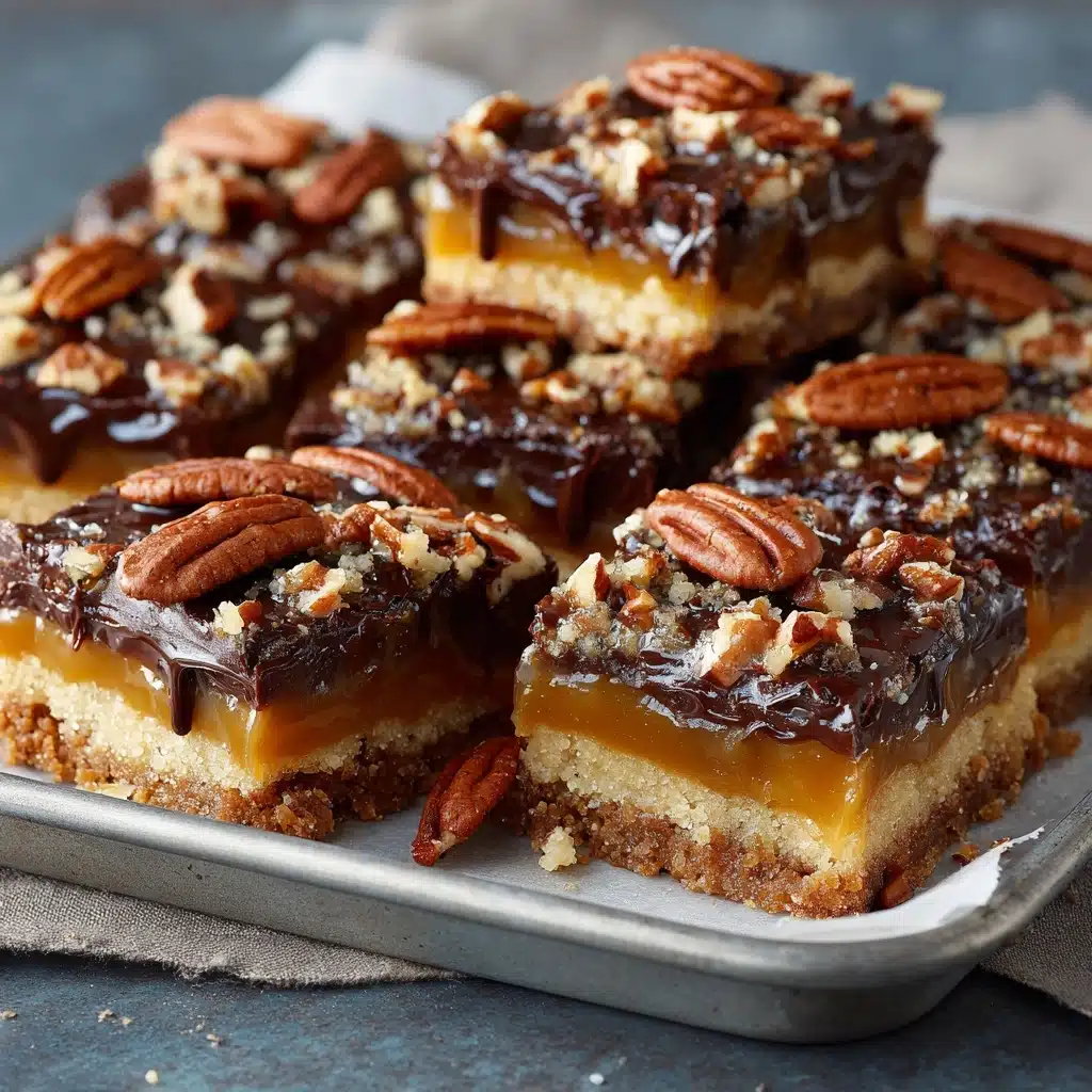Easy Turtle Bars Recipe - Recipe Image