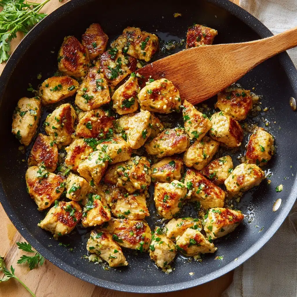 Butter Garlic Chicken Bites Recipe - Recipe Image