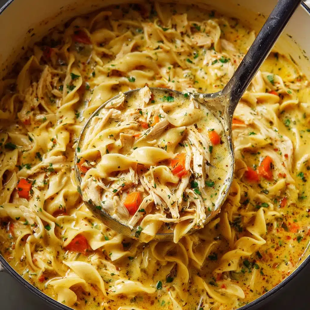 Creamy Chicken Noodle Soup 🍲 Recipe