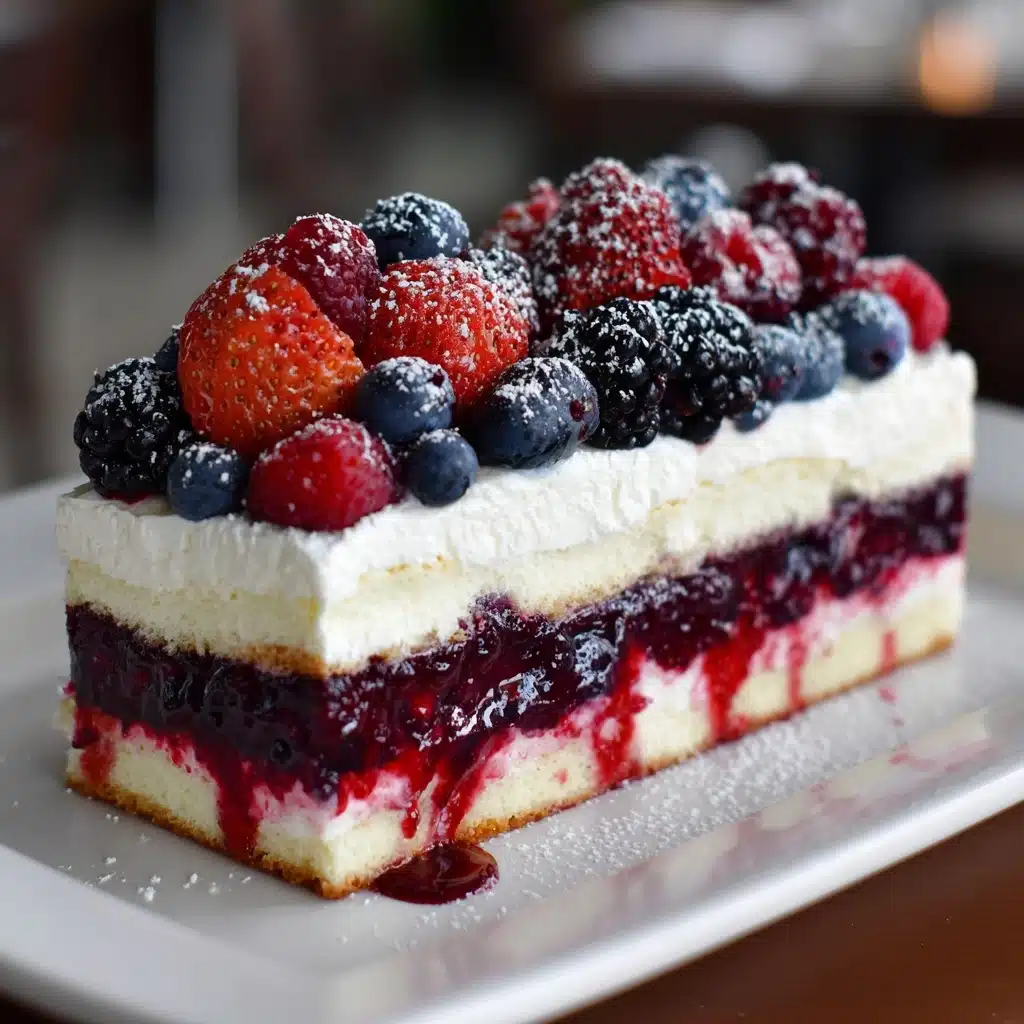 No Bake Summer Berry Lasagna Recipe - Recipe Image