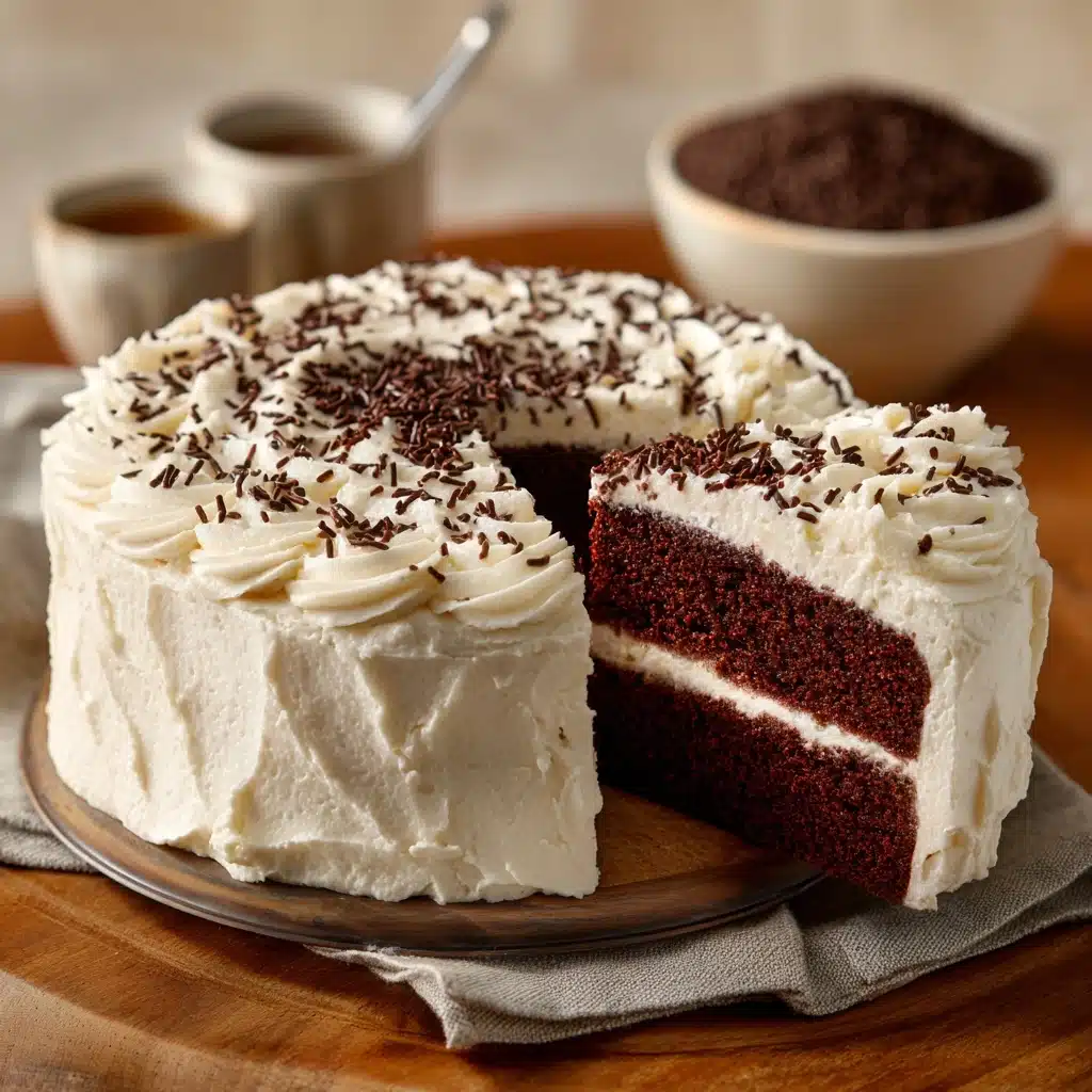 Devil’s Food Cake with Angel Frosting Recipe