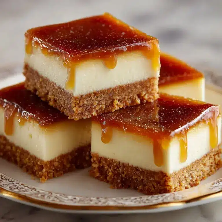 Dulce de Leche Cheesecake Bars Recipe