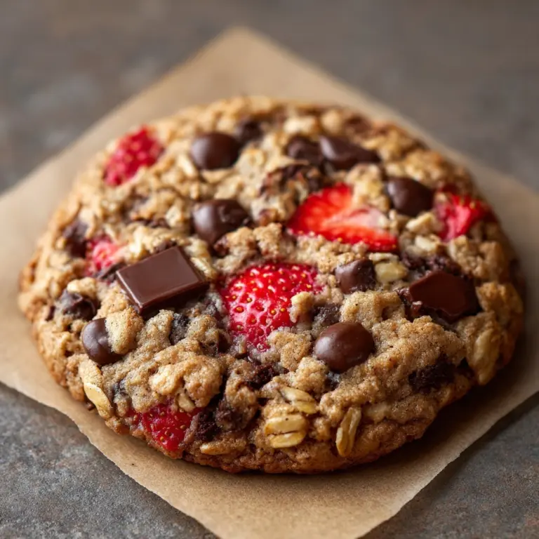 Strawberry Cookies (4 Ingredients) Recipe
