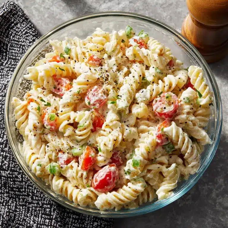 The Best Creamy Pasta Salad Recipe