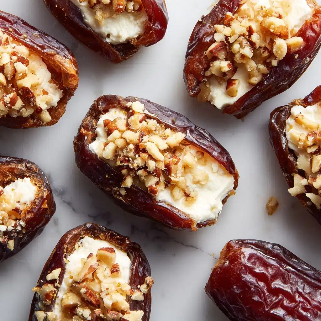 Mascarpone Stuffed Dates with Maple Drizzle Recipe