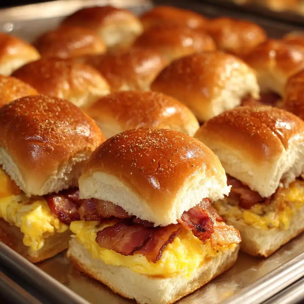 Crack Breakfast Sliders (Bacon Egg & Cheese) Recipe - Recipe Image