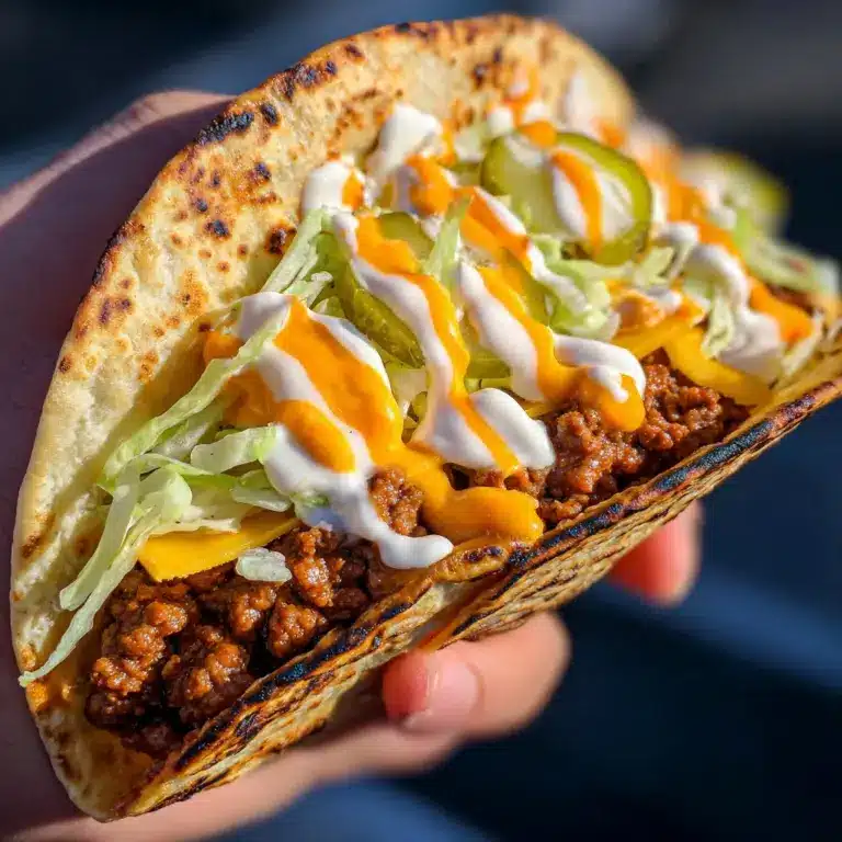 Easy Smash Burger Tacos Recipe