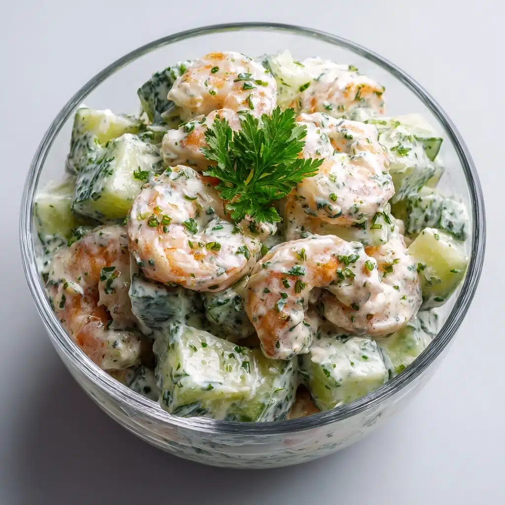 Creamy Cucumber Shrimp Salad Recipe - Recipe Image