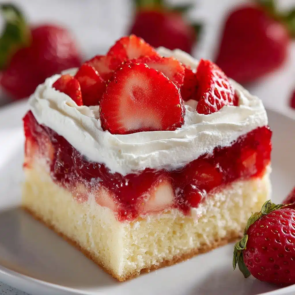 Strawberry Shortcake Poke Cake Recipe - Recipe Image