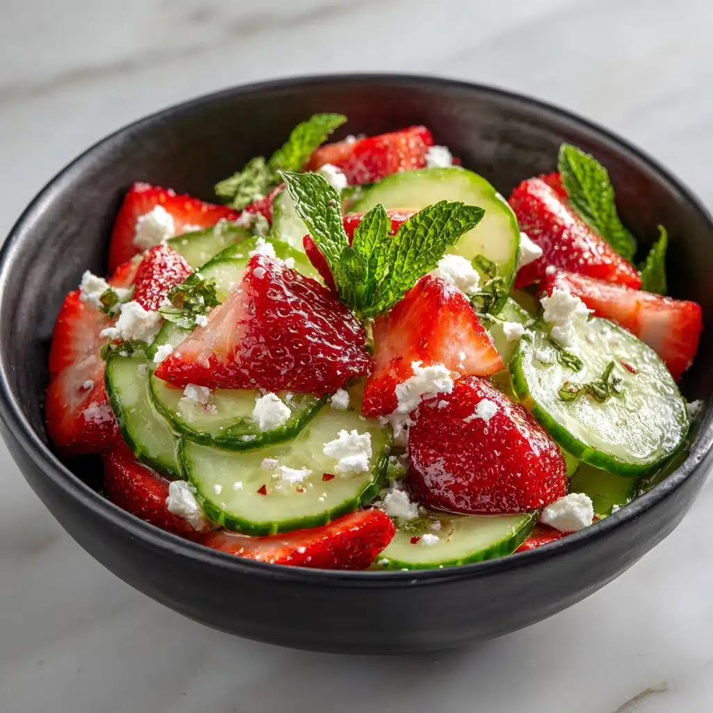 This Cucumber Strawberry Salad Recipe - Recipe Image