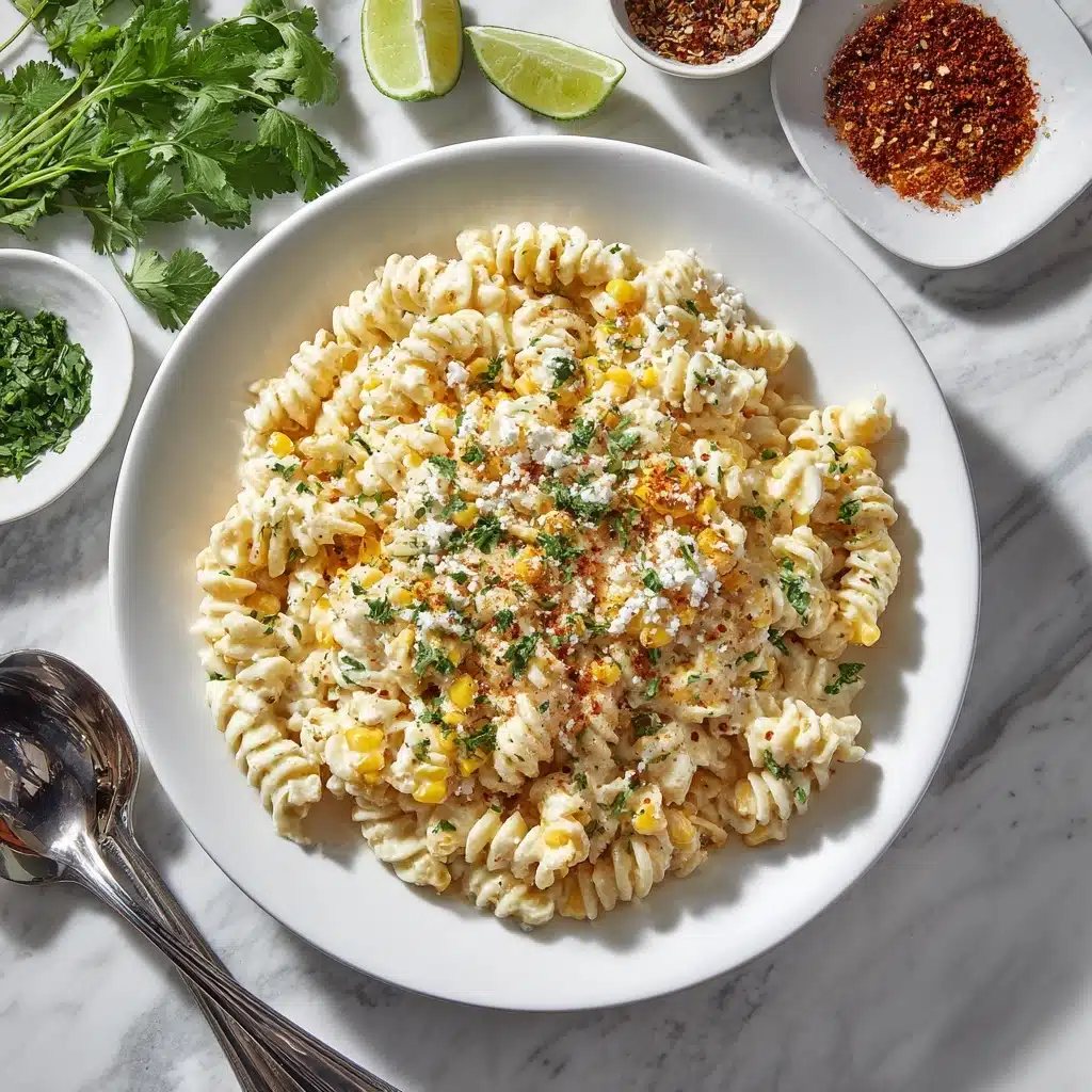 Creamy Street Corn Pasta Salad Recipe