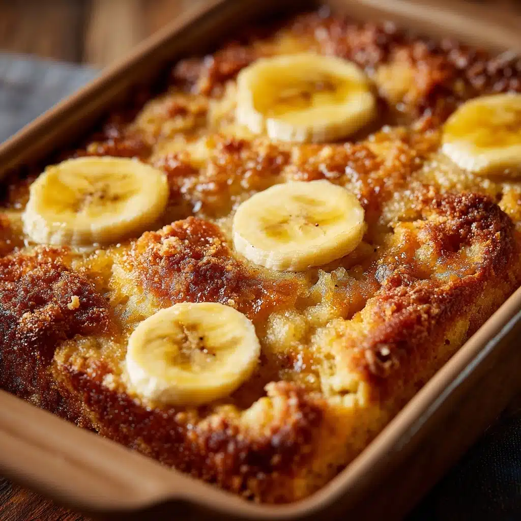 Overnight Baked Banana French Toast Casserole Recipe - Recipe Image
