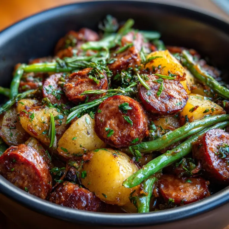 Crockpot Kielbasa and Green Beans Recipe