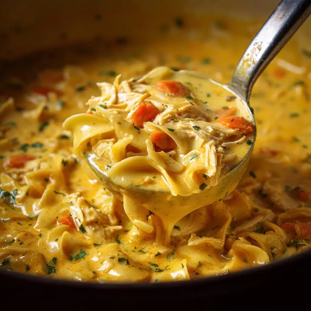 Creamy Chicken Noodle Soup 🍲 Recipe - Recipe Image
