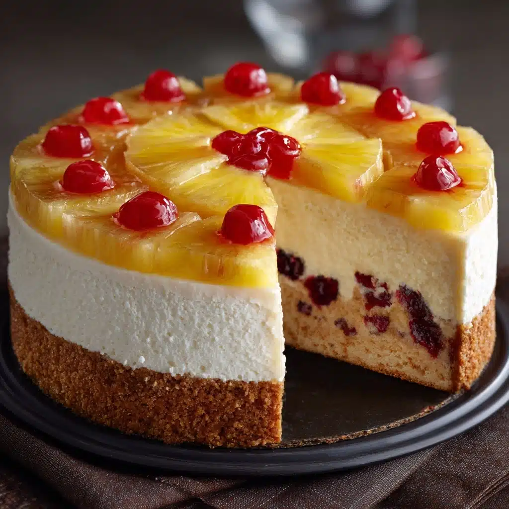 Pineapple Upside Down Cheesecake Cake Recipe