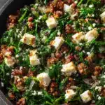 Ground Beef and Spinach Skillet with Feta Recipe
