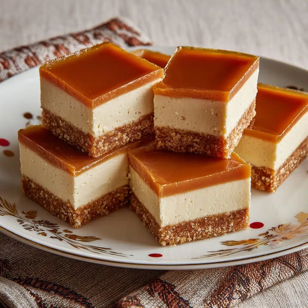 Dulce de Leche Cheesecake Bars Recipe - Recipe Image