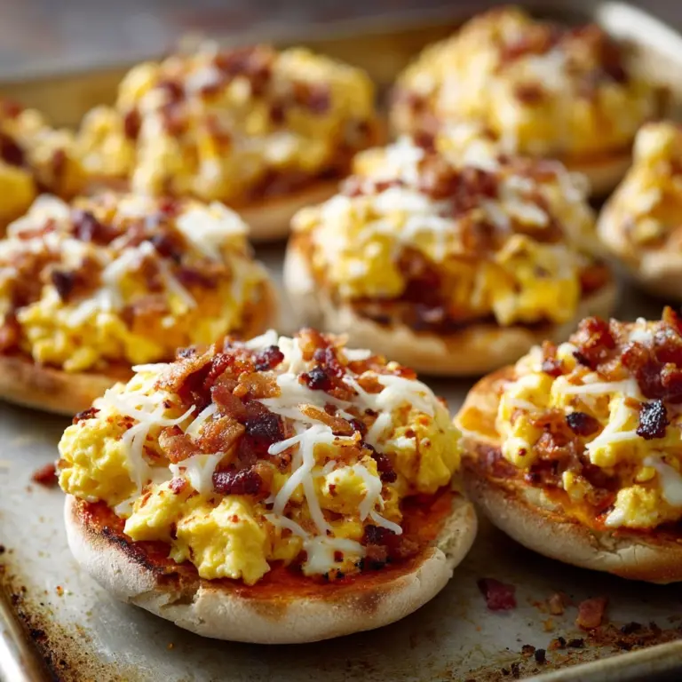 English Muffin Breakfast Pizzas Recipe