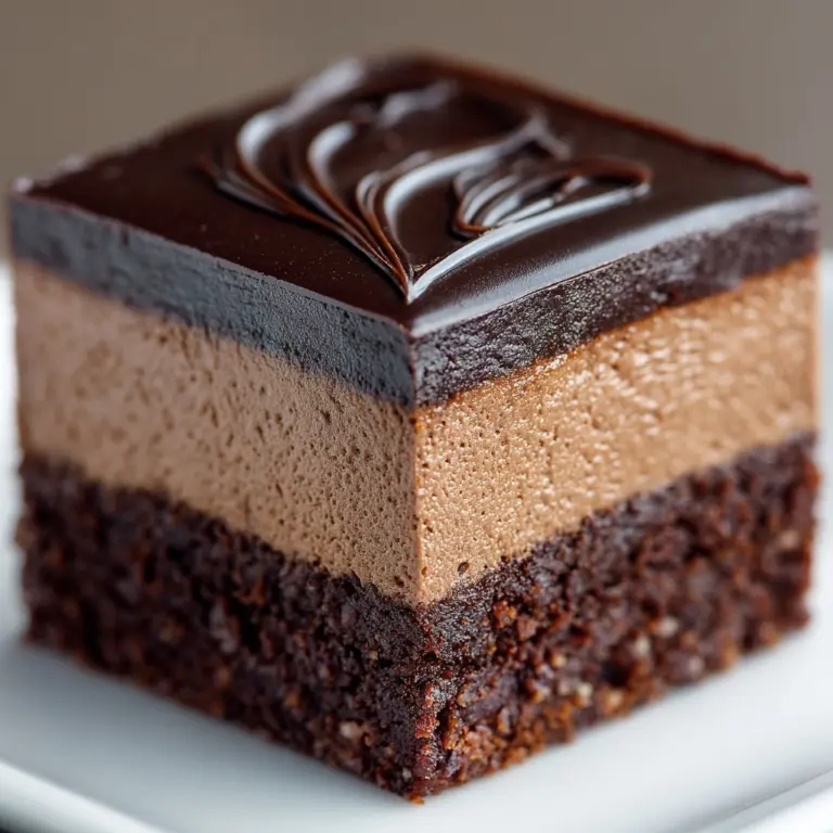 Chocolate Mousse Brownies Recipe