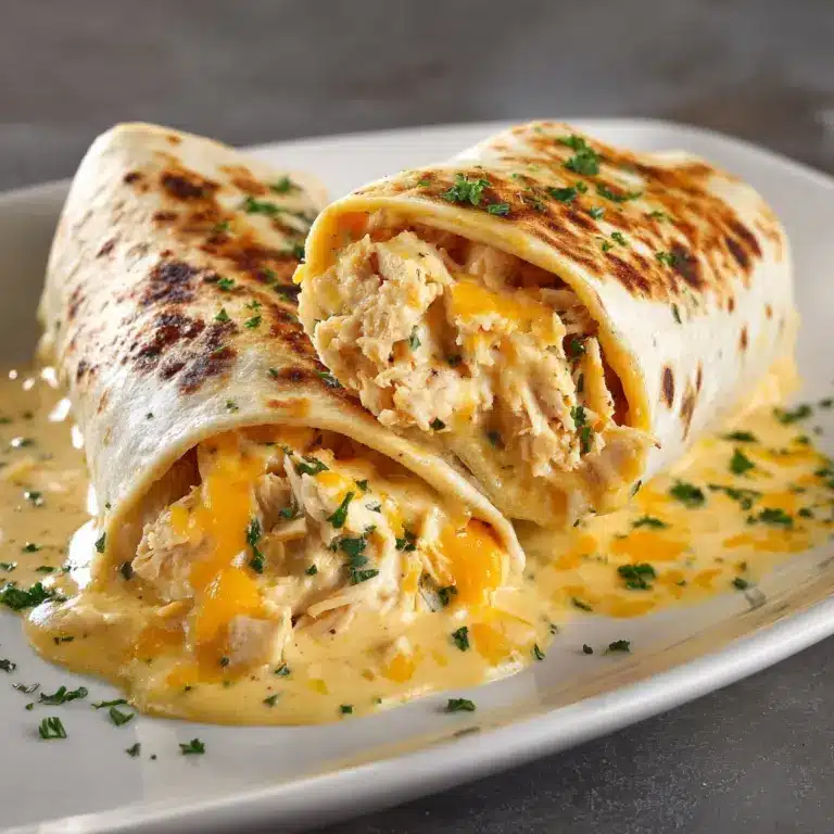 Cheesy Chicken Garlic Wraps Recipe