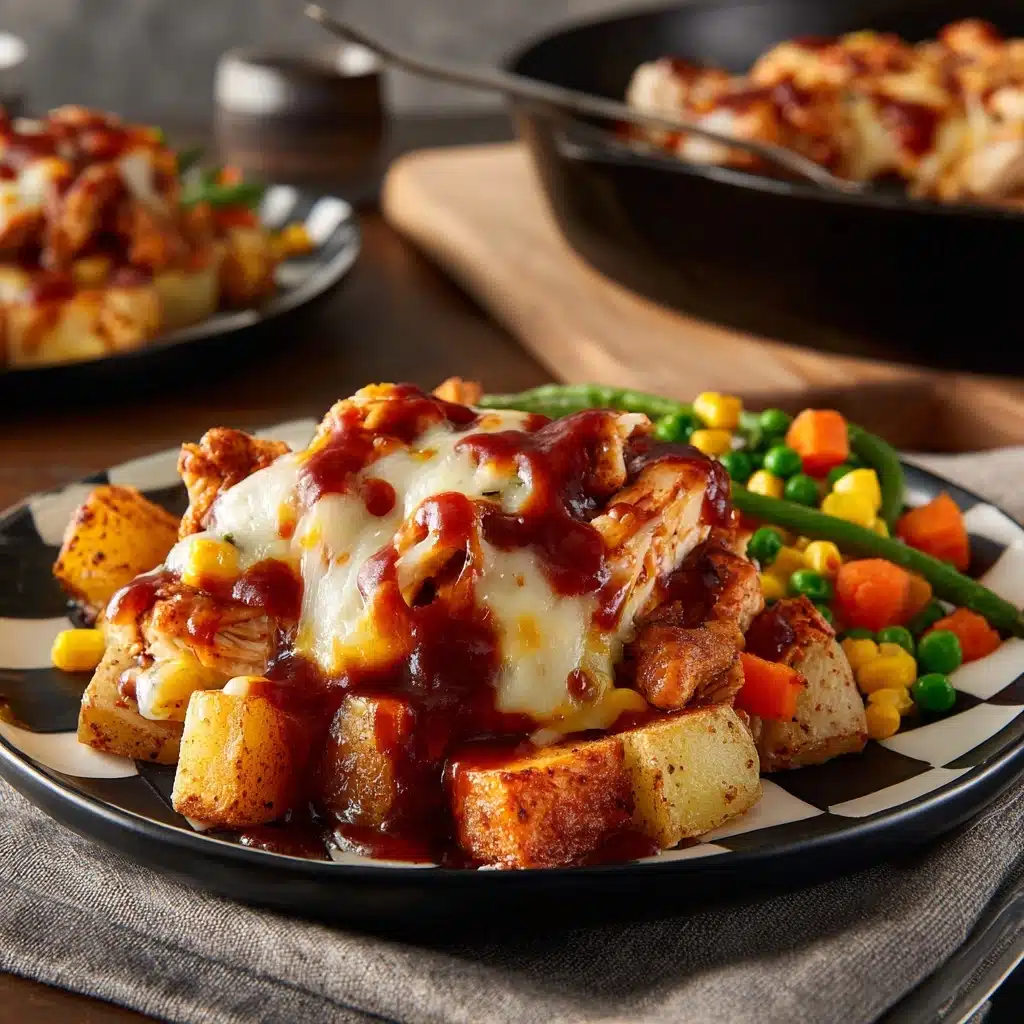 BBQ Chicken Potato Skillet Recipe - Recipe Image