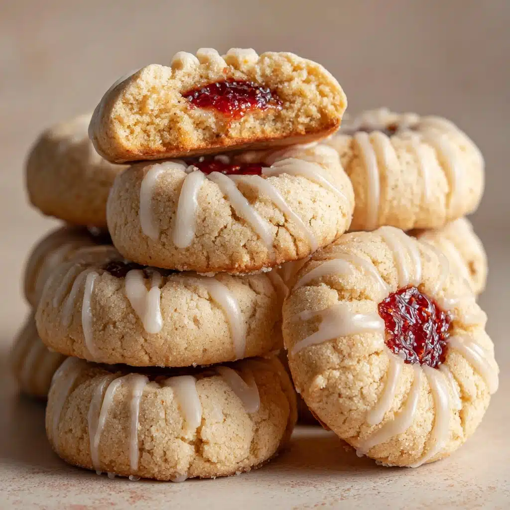Raspberry Almond Shortbread Cookies Recipe - Recipe Image