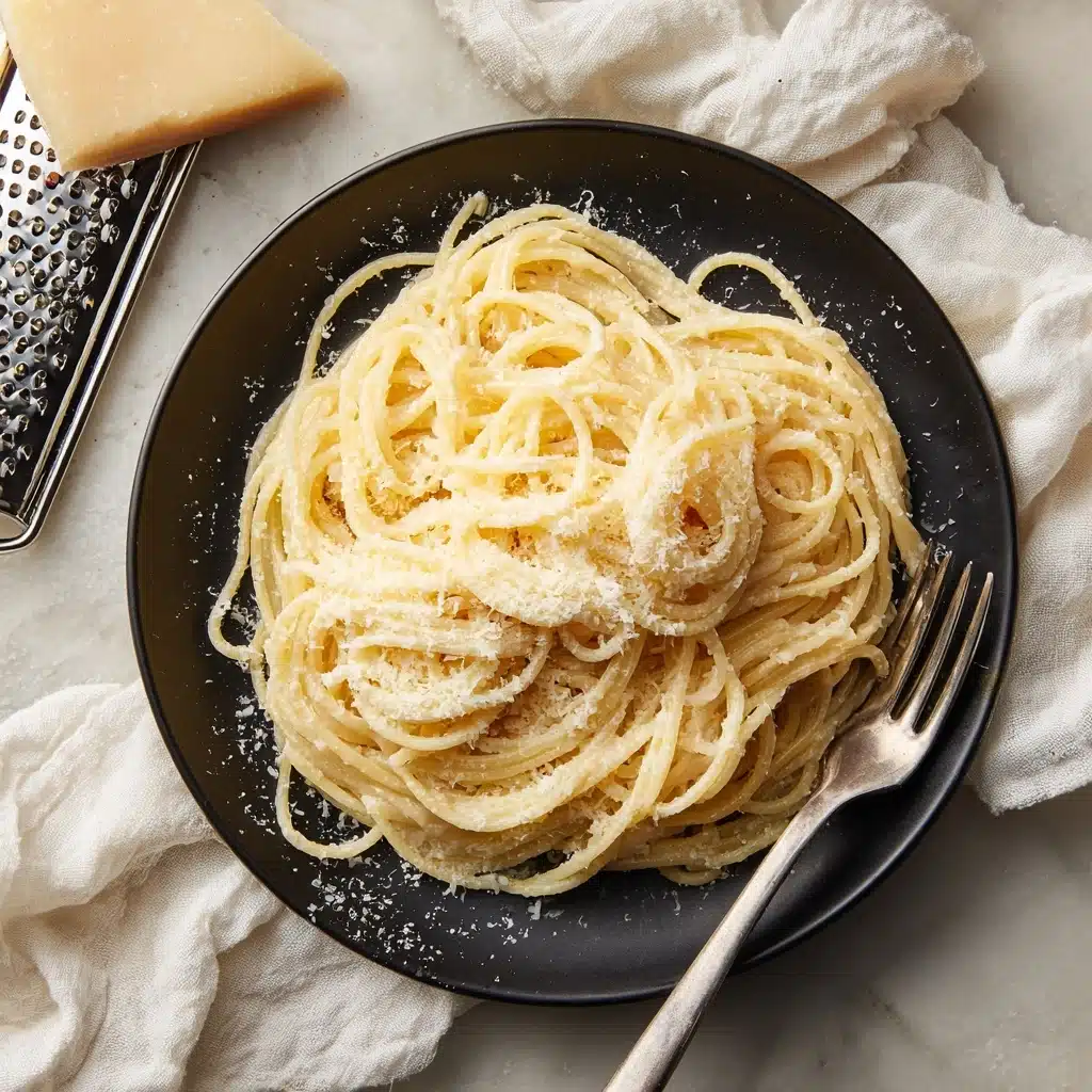 Spaghetti with Butter, Egg and Cheese Recipe - Recipe Image