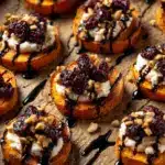 Sweet Potato Rounds with Goat Cheese Recipe
