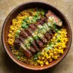 Bowl with Cilantro Cream Sauce delights! Recipe