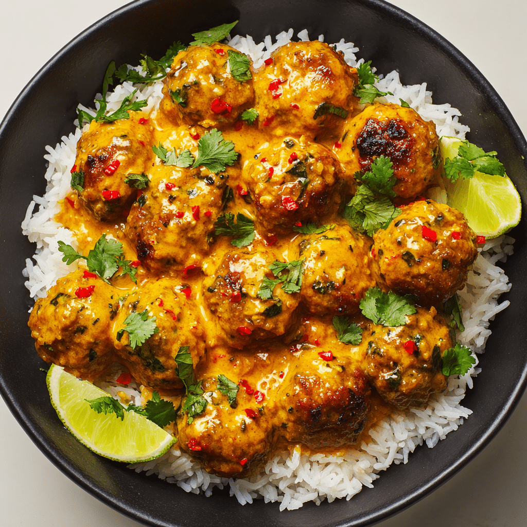 Coconut Curry Meatballs – Creamy & Spiced to Perfection! Recipe - Recipe Image