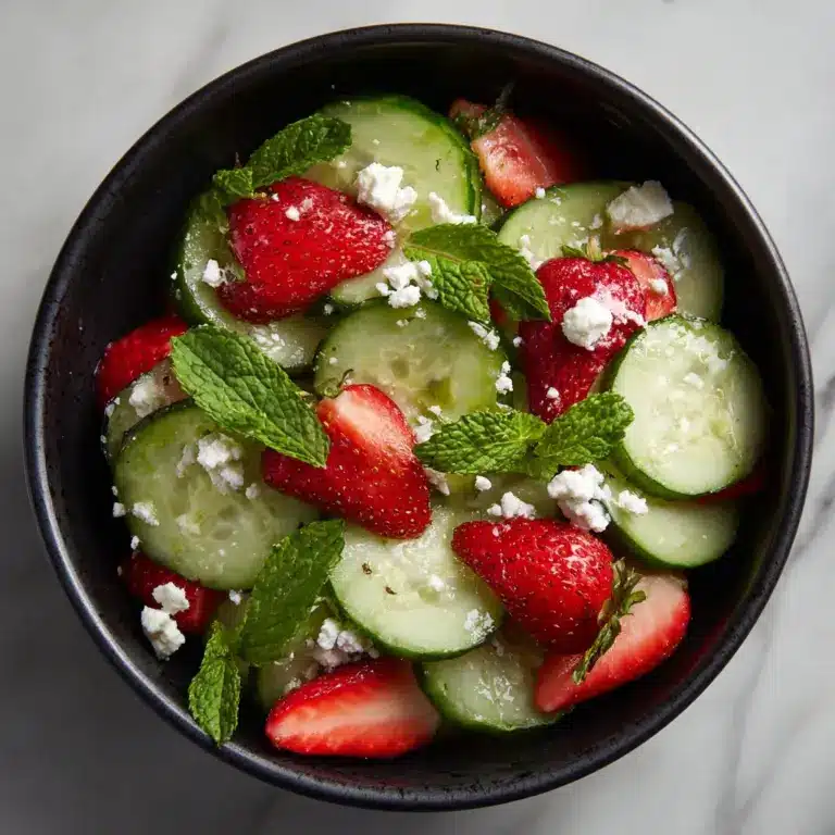 This Cucumber Strawberry Salad Recipe
