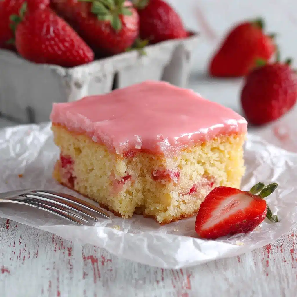 Strawberry Lemon Blondies Recipe - Recipe Image