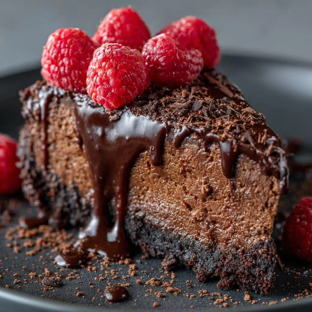Dark Chocolate Raspberry Cheesecake Recipe - Recipe Image